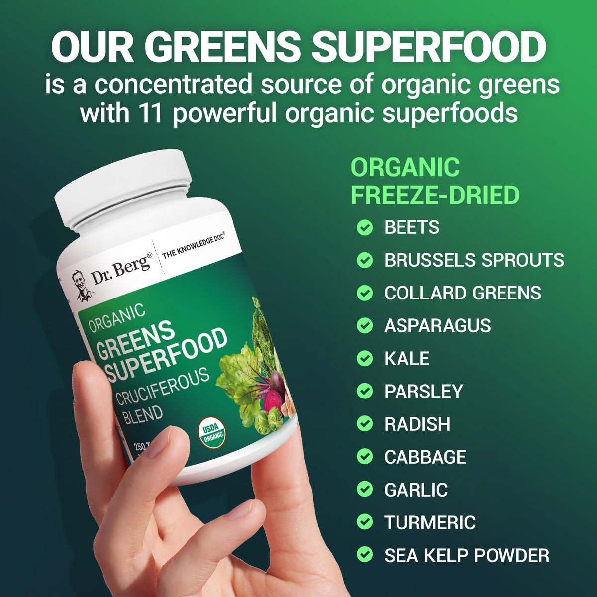 Dr. Berg's Organic Cruciferous Support