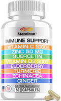 Stamiron 8-in-1 Immune Support with Zinc & Vitamin D3 - 60 Capsules