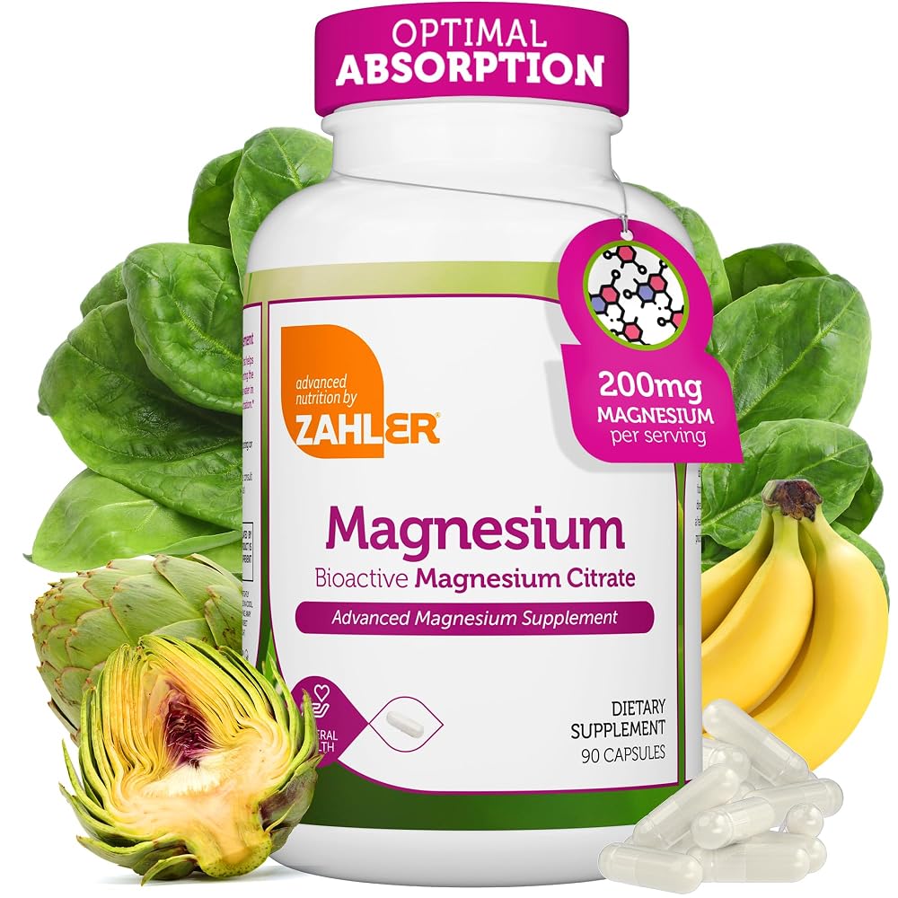 Zahler Magnesium Citrate 200 mg - 90 Capsules