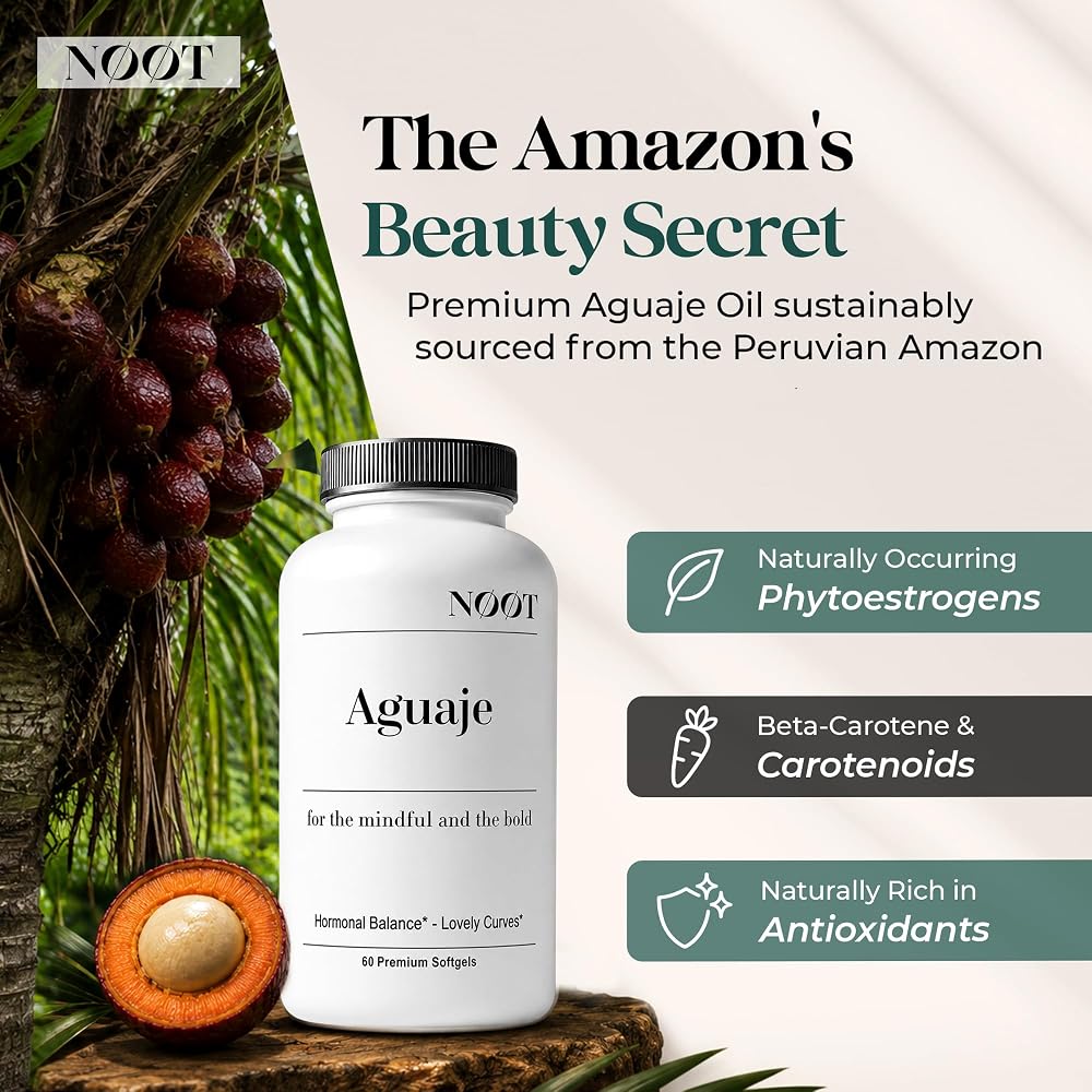 NØØT Aguaje Oil Softgel 1000 mg for Women - 60 Softgels - image 5