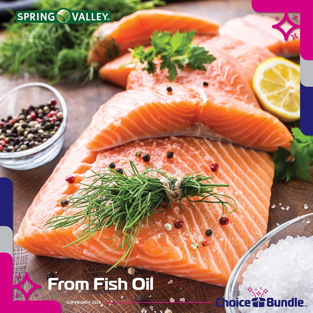 Choice Bundle Spring Valley Fish Oil Omega 3 Fatty Acid Supplement