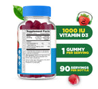 Lifeable Sugar Free Vitamin D for Kids 1000 IU - 90 Gummies - image 2