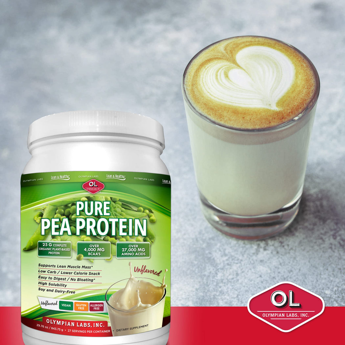 Olympian Labs Vanilla Pea Protein Powder - 494g - image 5