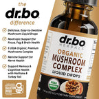 DR. BO Organic Lions Mane Mushroom Complex Liquid Drops - 1 Fl Oz - image 4