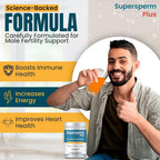Supersperm Plus Male Fertility Supplement Powder - 10.5 oz - image 3