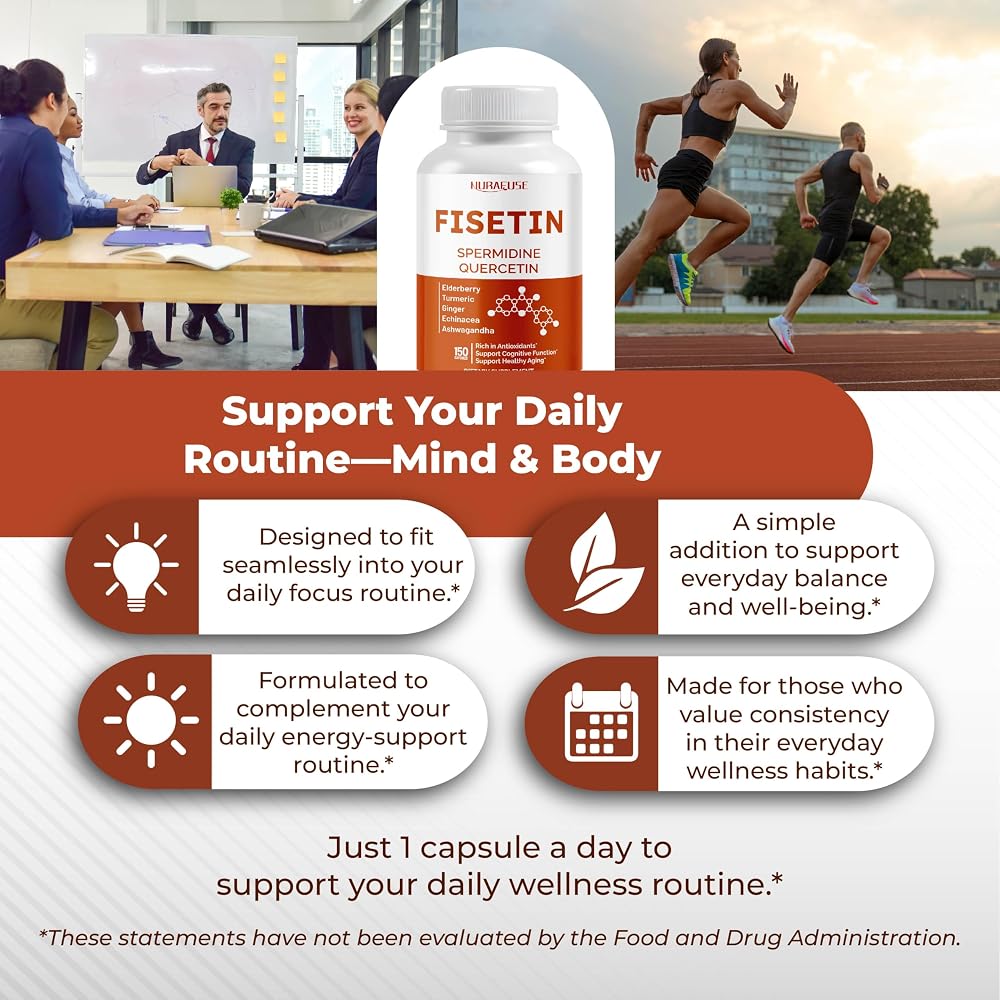 NuraFuse Fisetin 9-in-1 Complex Antioxidant Wellness - 150 Capsules - image 6