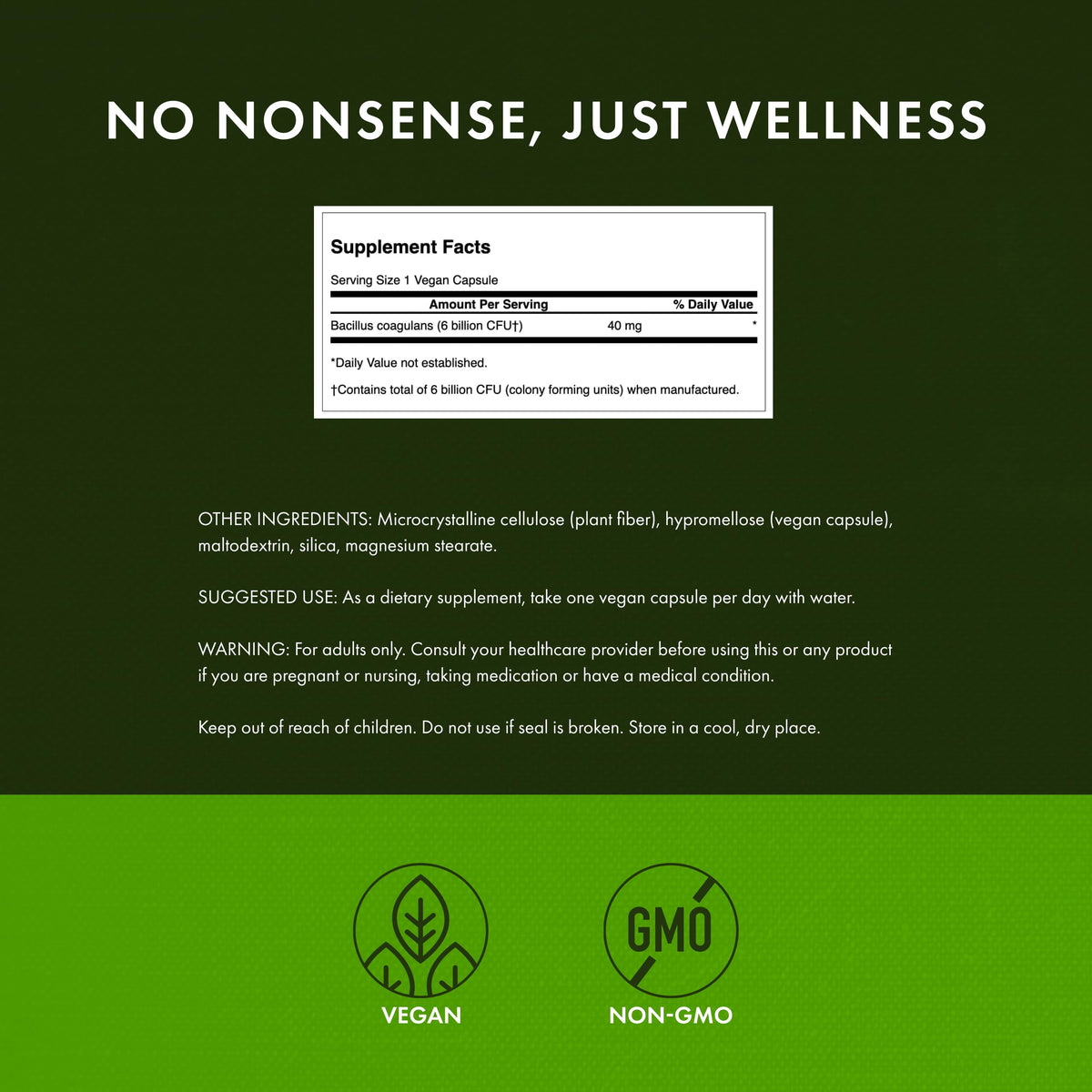 Swanson Bacillus Coagulans - Natural Probiotic Supplement Supporting