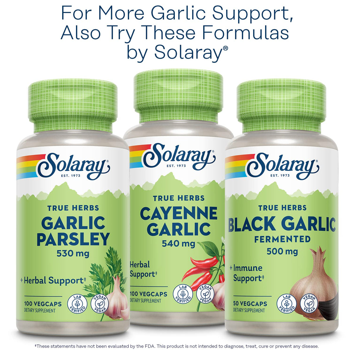 SOLARAY Garlic Bulb Extract Supplement - 60 Vegetarian Capsules - image 7