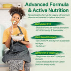 NEVISS Vegan Multivitamin for Women Men with Iron