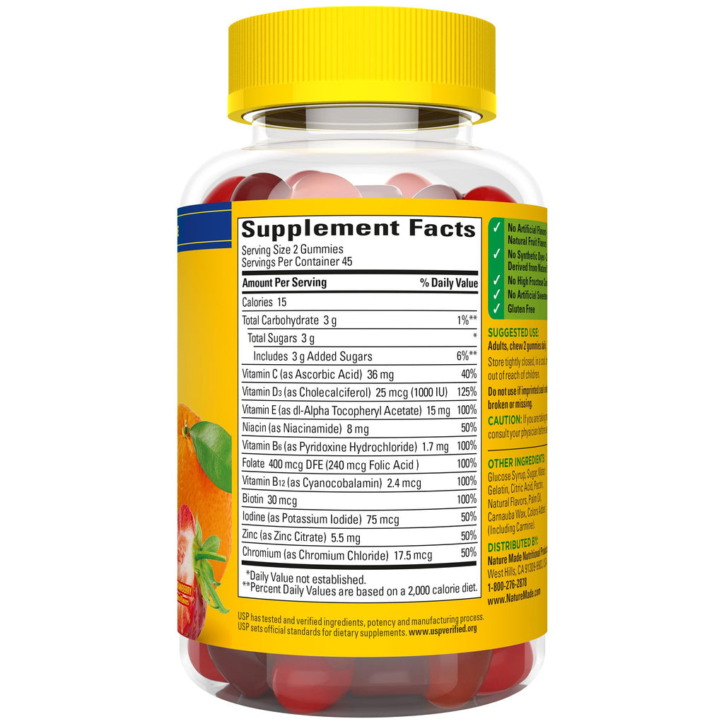 Nature Made Multivitamin Gummies for Daily Nutritional Support - 90 Gummies - image 9