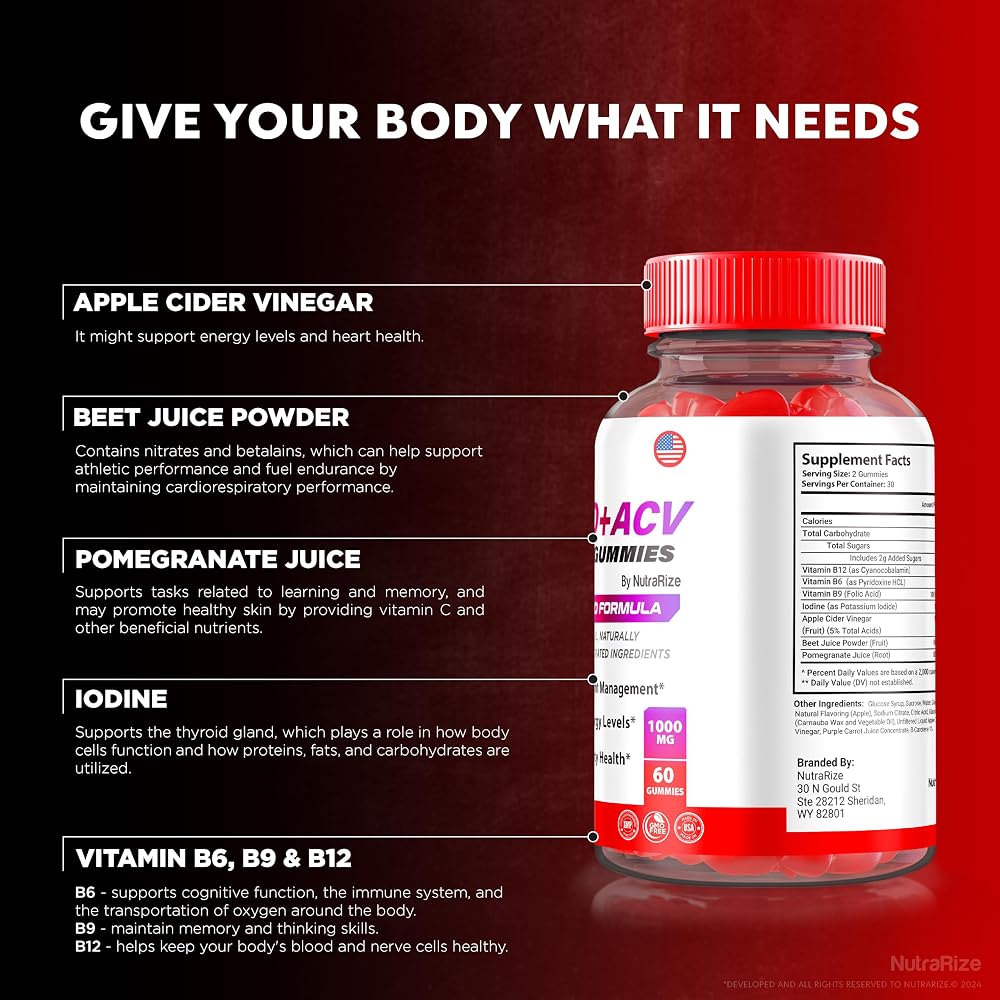 NutraRize Supra Keto ACV Gummies - 180 Gummies - image 5