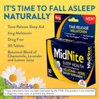 MidNite Time Release 6mg & 1.5mg Melatonin Sleep Aid Bundle - 60 Tablets - image 3
