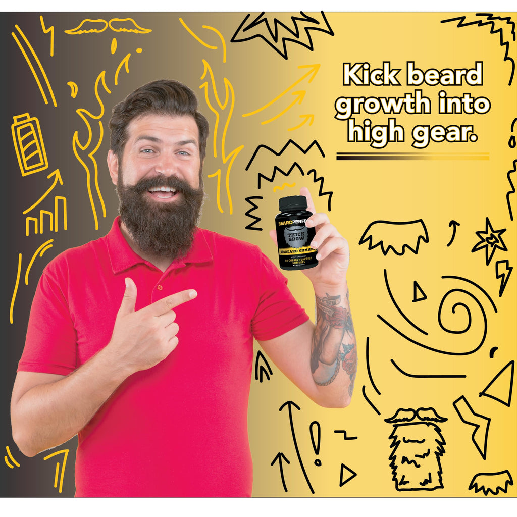 BeardPerfect ThickGrow Beard Growth Gummies with Biotin - 60 Gummies - image 6