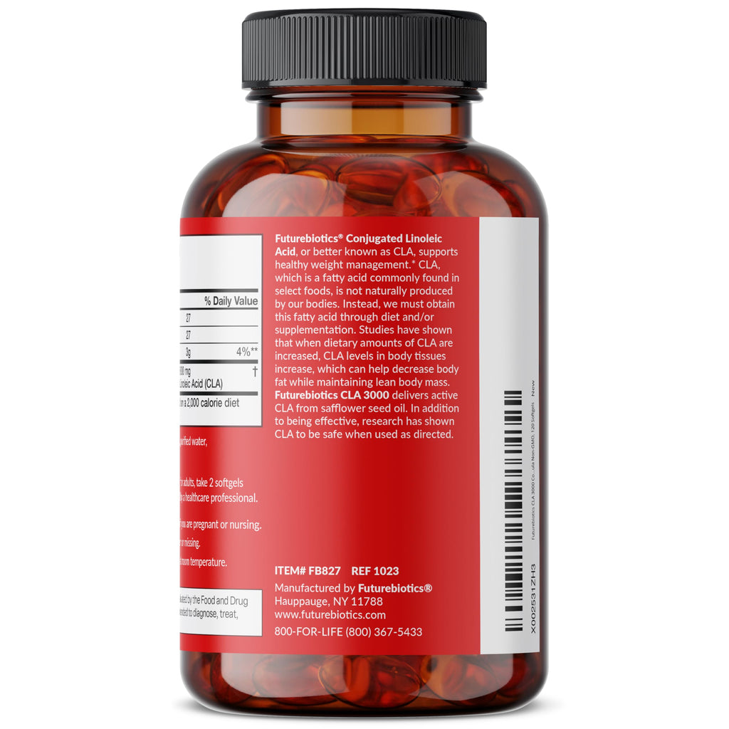 Futurebiotics CLA 3000 Conjugated Linoleic Acid - 120 Softgels - image 5