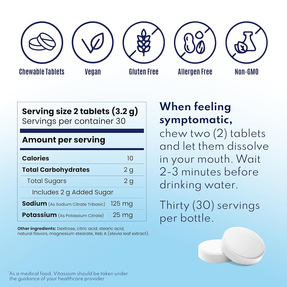 Vitassium FastChews Electrolyte Tablets Variation