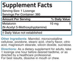 Bronson Melatonin 10mg Fast Dissolve Cherry Flavored Tablets