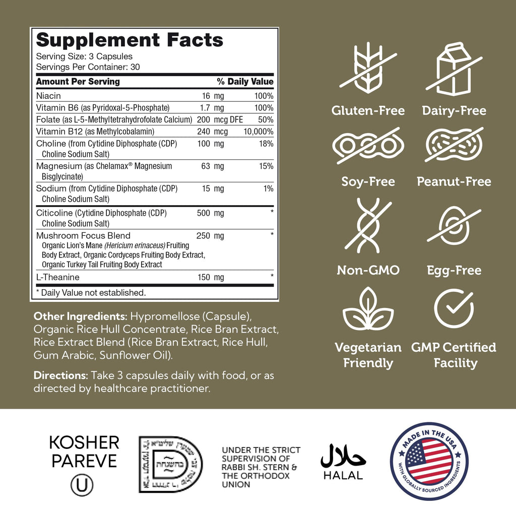 Zahler AdultFocus Advanced Formula for Focus & Concentration - 60 Capsules - image 5