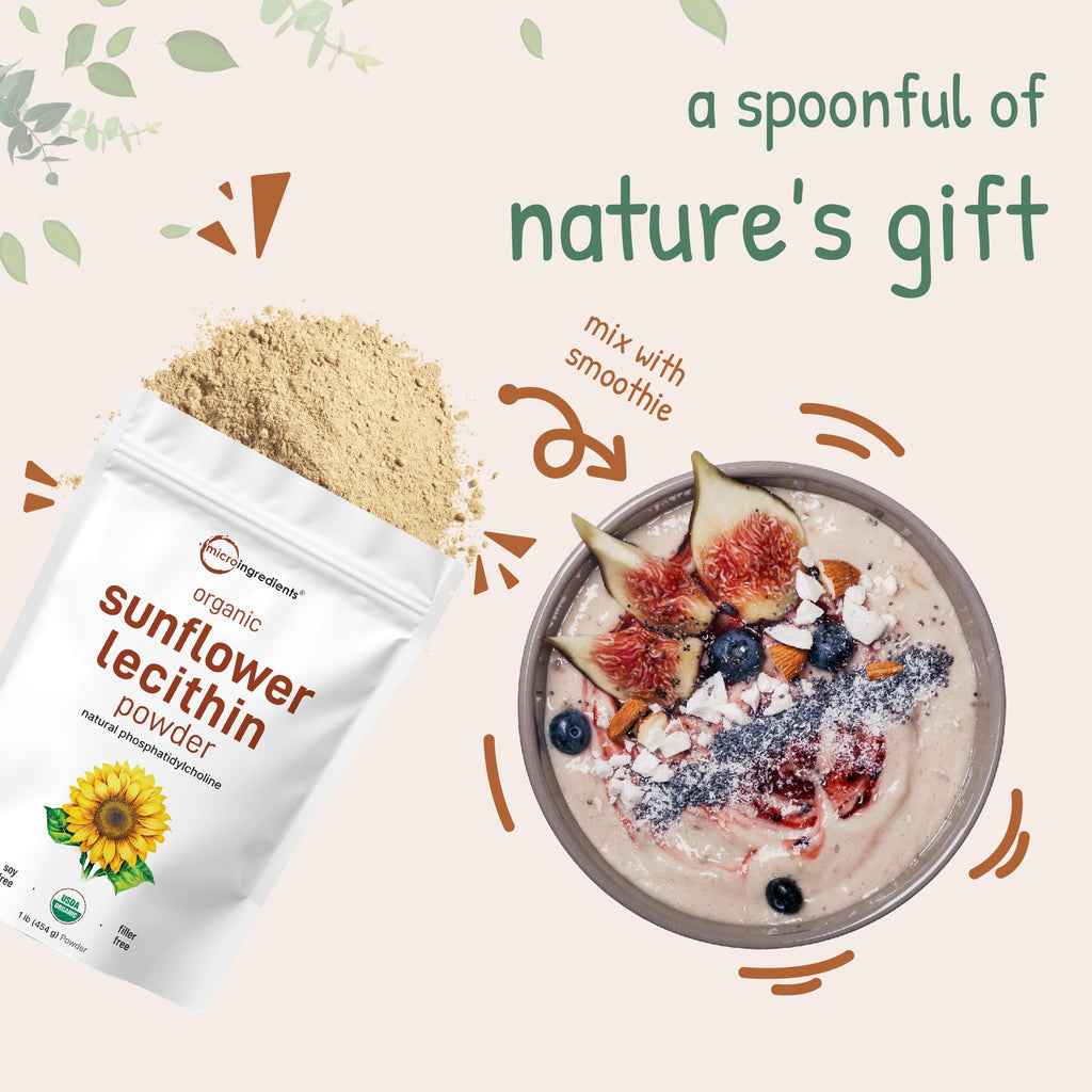 Micro Ingredients Organic Sunflower Lecithin Powder - 1 Pound - image 7