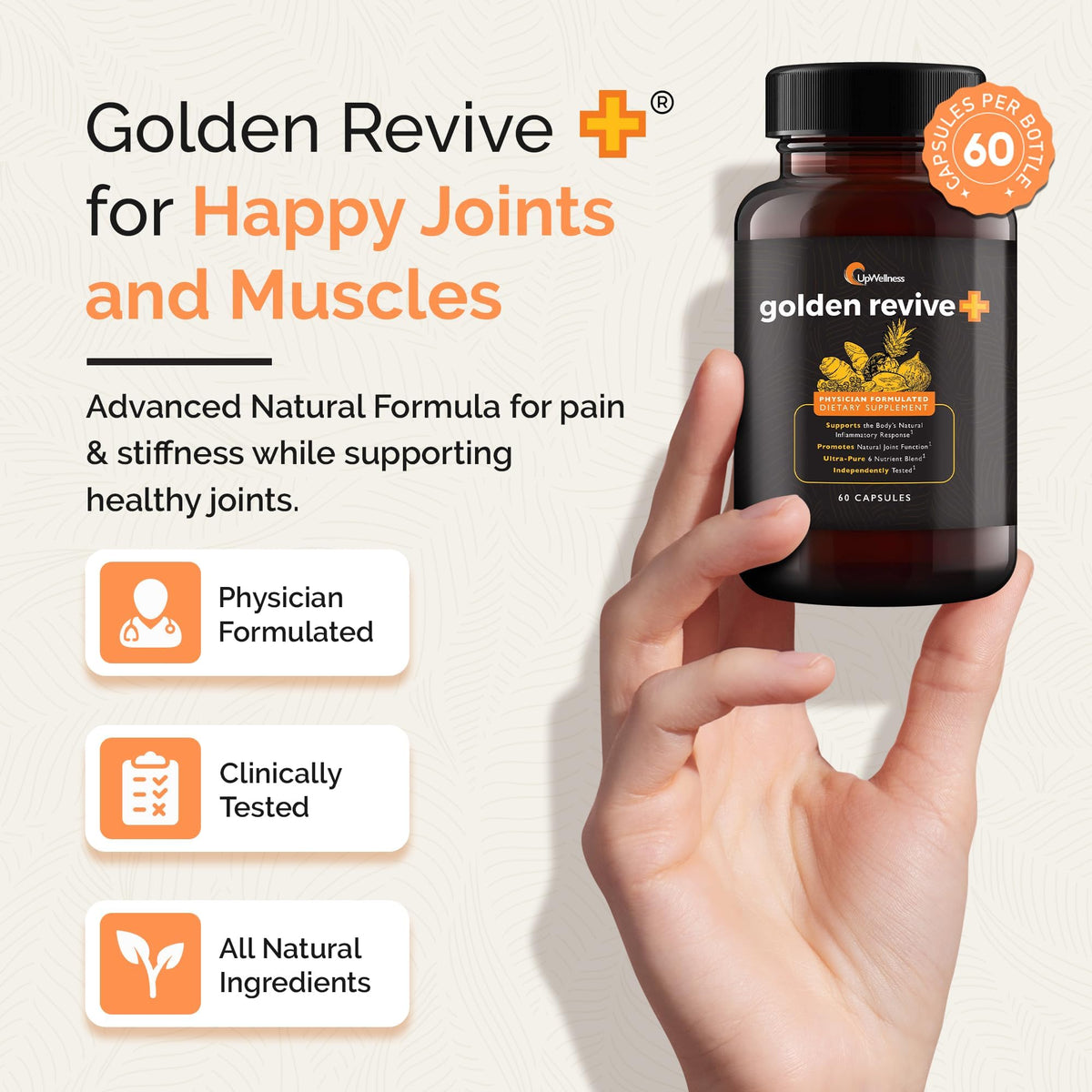 UpWellness Golden Revive + Joint Support with Quercetin