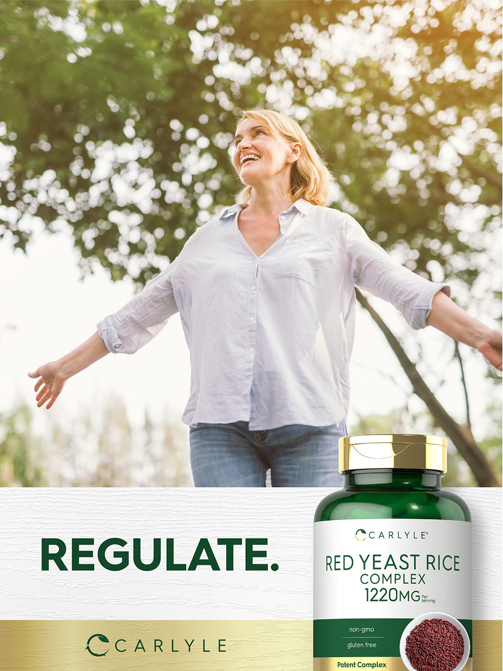 Carlyle Red Yeast Rice Complex 1220mg - 120 Capsules - image 6