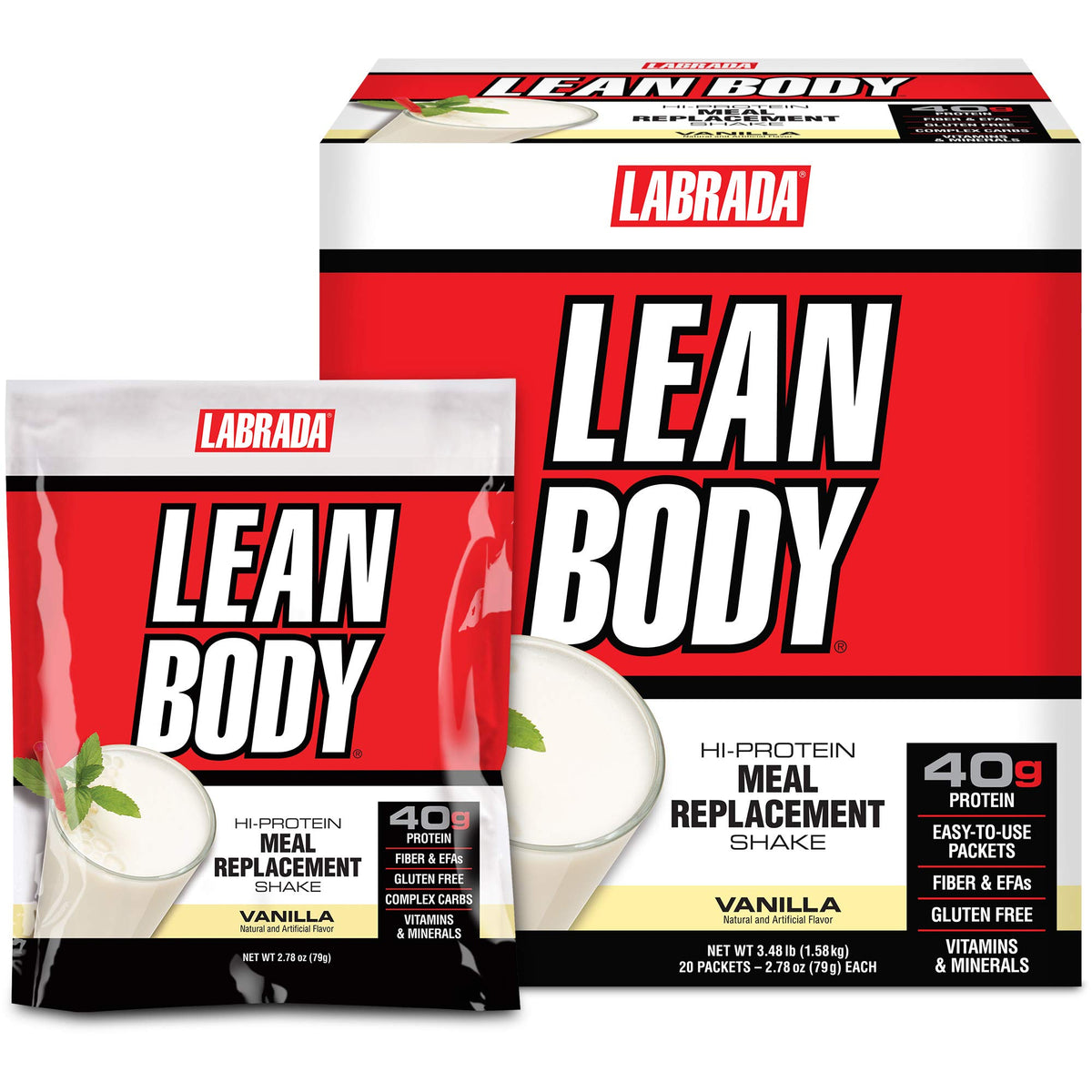 Labrada Nutrition Lean Body Hi-Protein Meal Replacement Shake