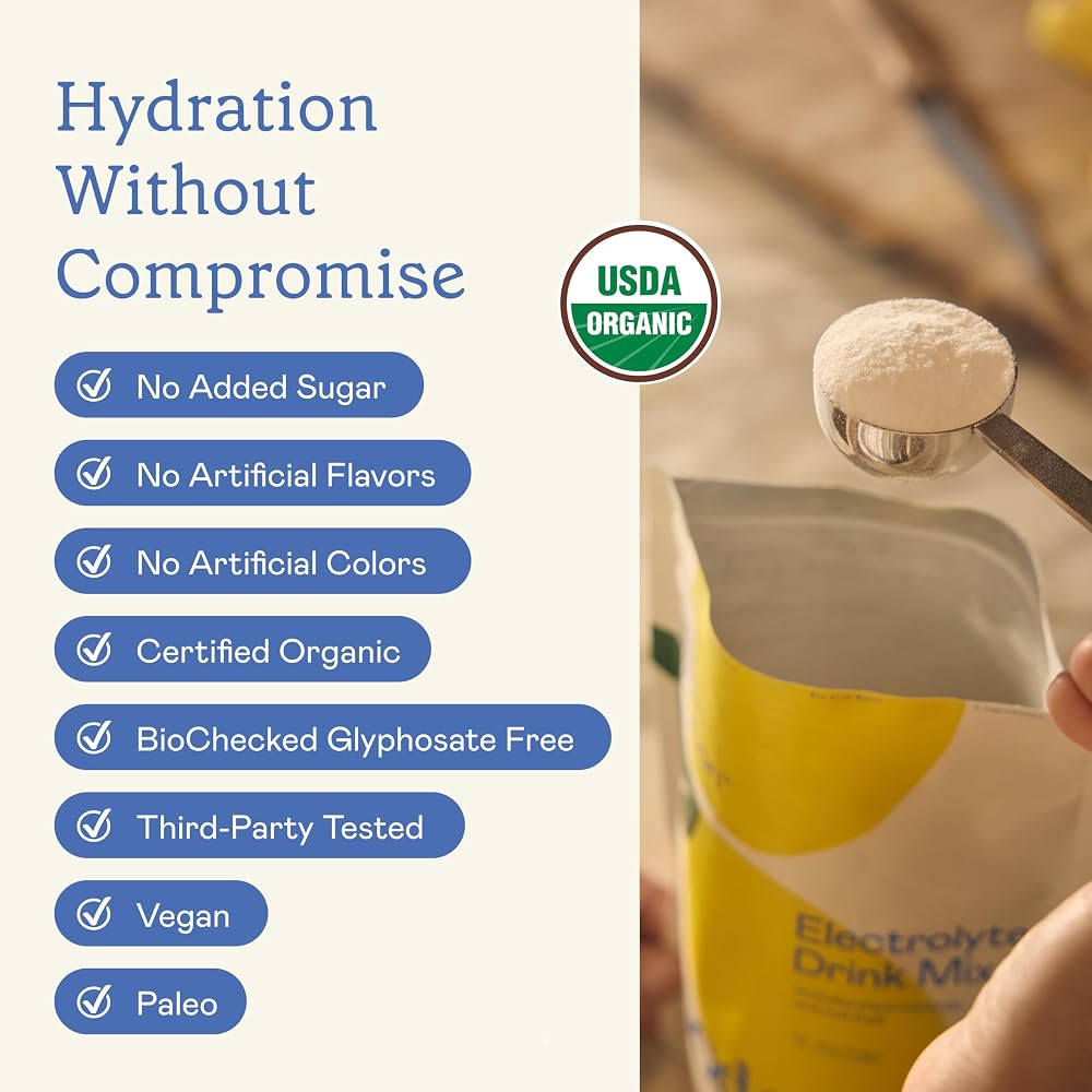 GOODONYA Organic Hydration Electrolyte Drink Mix - 12 Stick Packs - image 4
