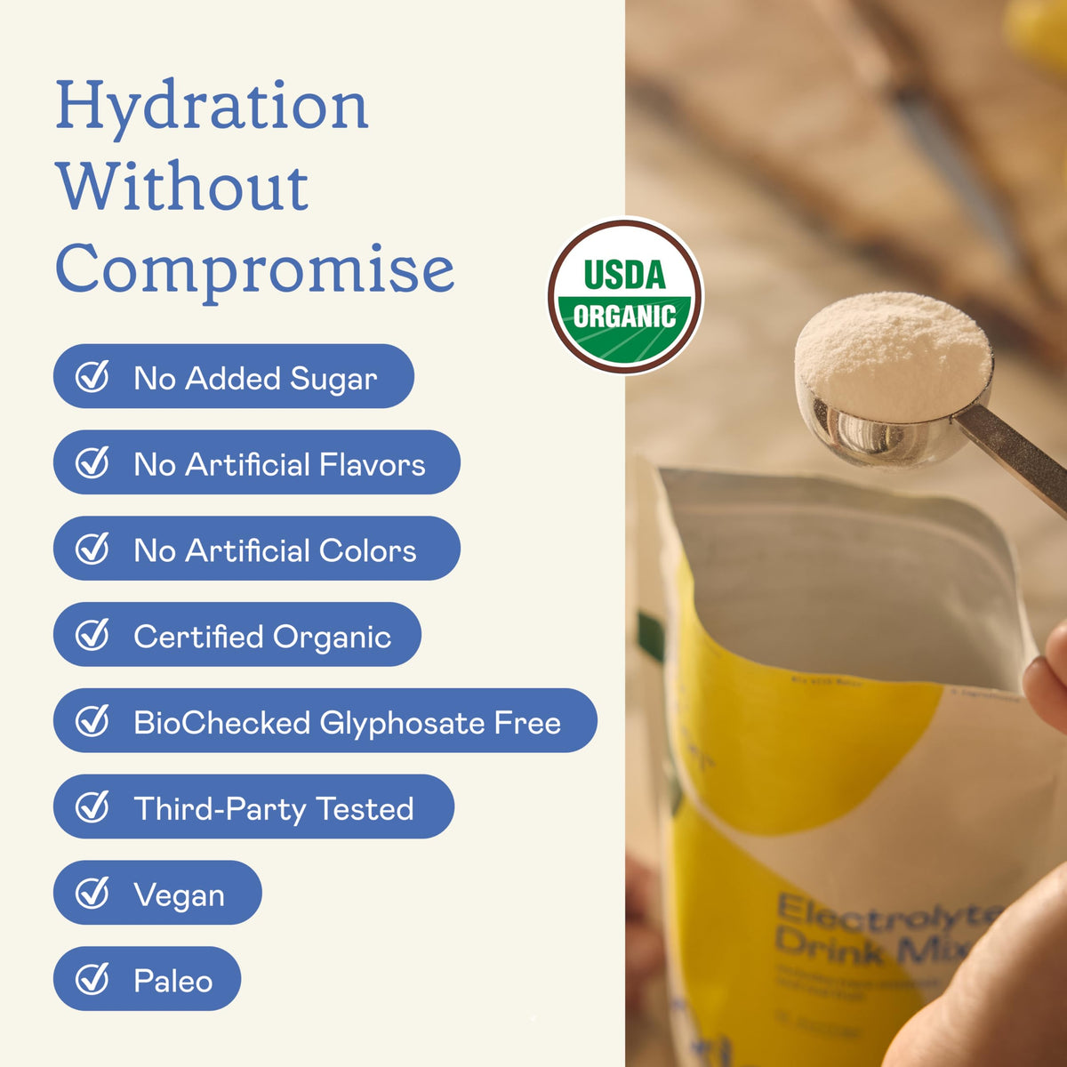 GOODONYA Organic Hydration Electrolyte Drink Mix