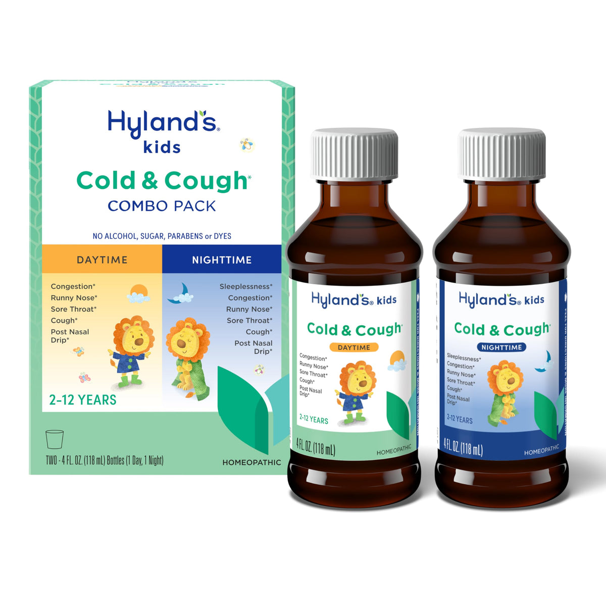 Hyland's Kids Cold and Cough Day & Night Combo - 8 Fl Oz