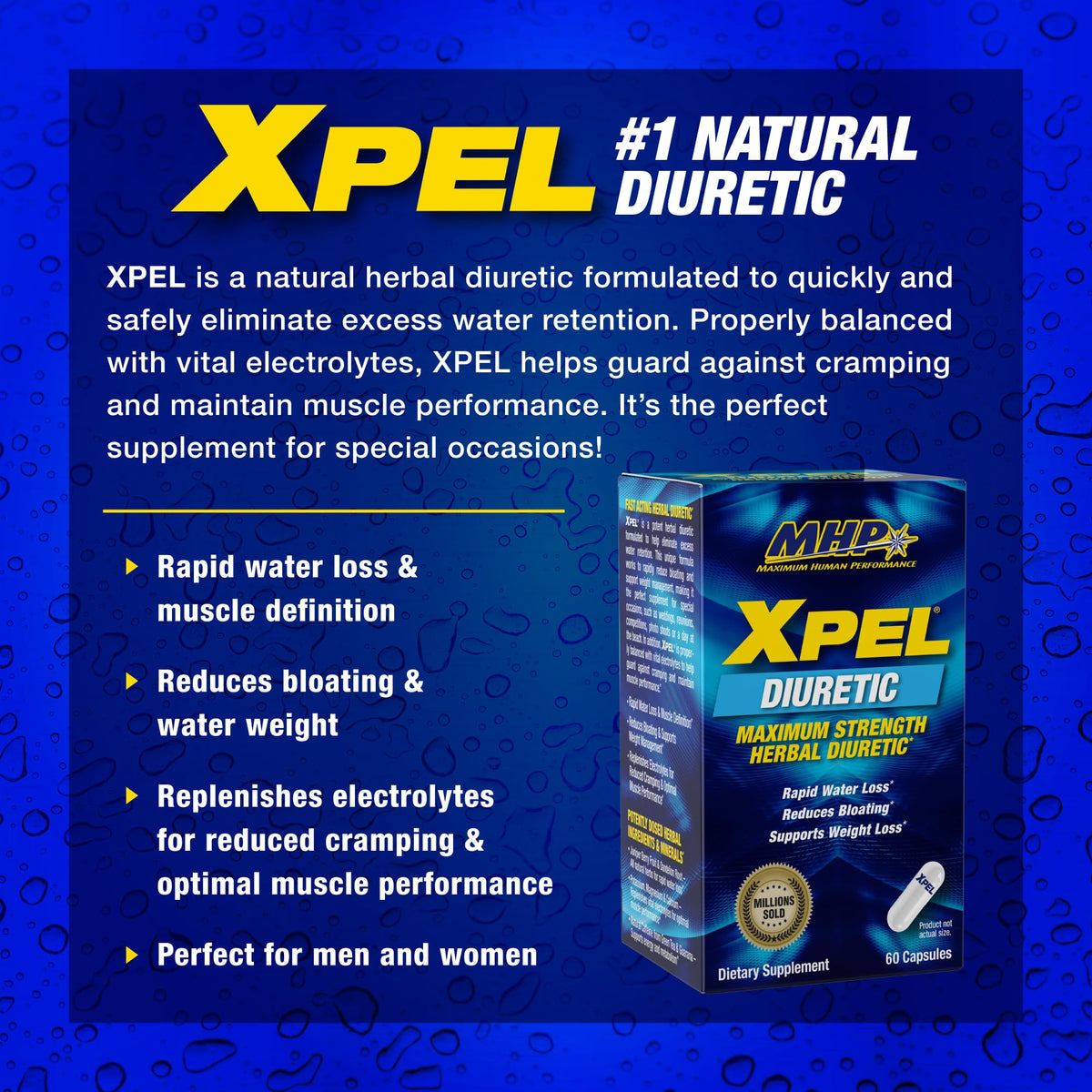 Maximum Human Performance Xpel Maximum Strength Diuretic - 80 Capsules - image 3