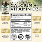 Nature's Nutrition Calcium 1200 mg with Vitamin D3 - 240 Tablets - image 2