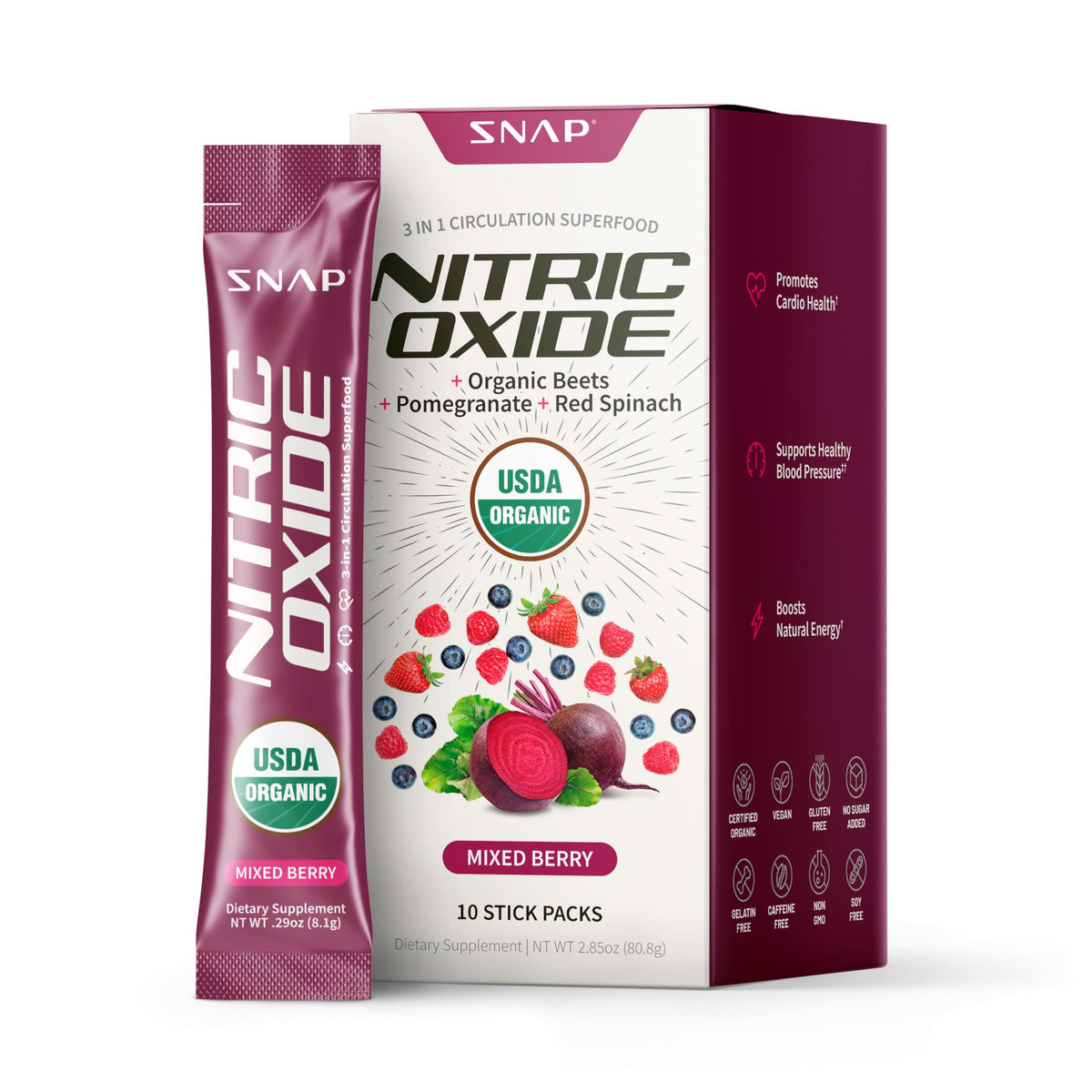 Snap Supplements USDA Organic Beet Root Powder