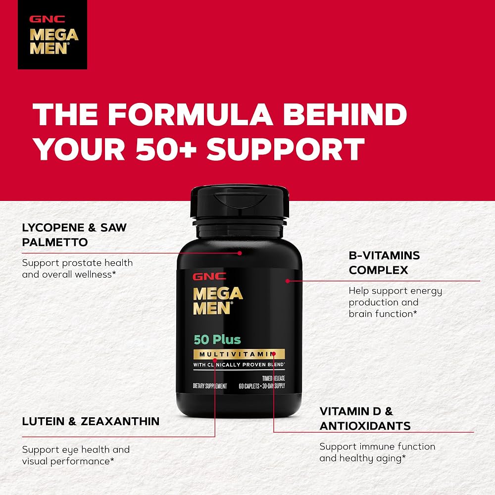 GNC Mega Men 50 Plus Multivitamin