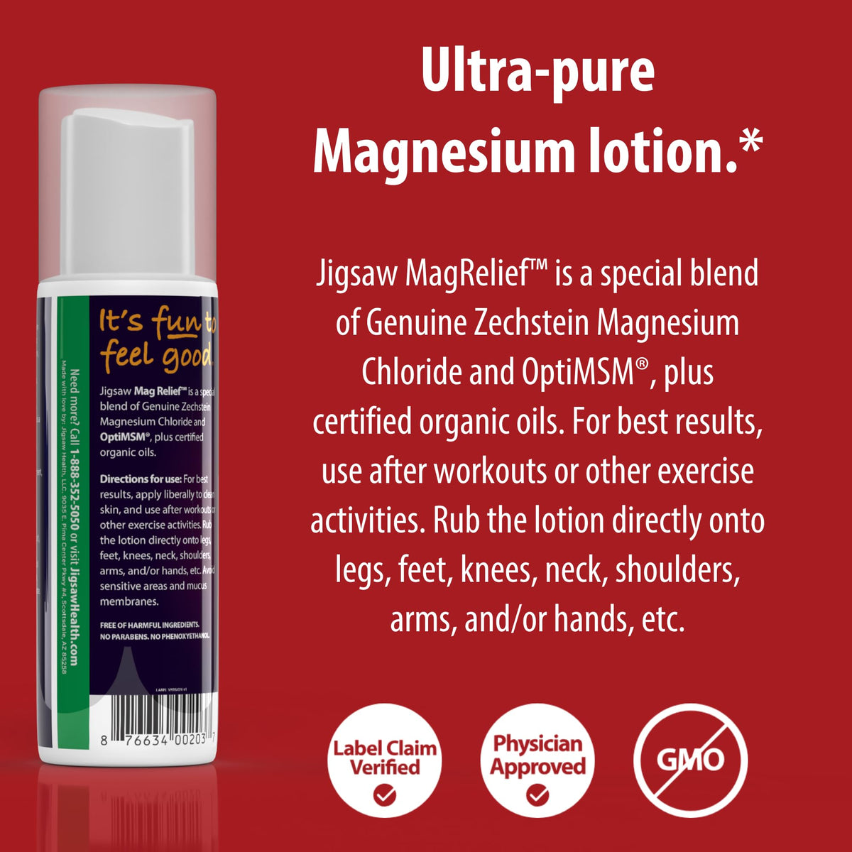 Jigsaw Health MagRelief Magnesium Lotion - 5 Ounces - image 3