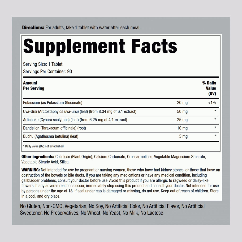Piping Rock Water Pill for Men and Women - 90 Tablets - image 2