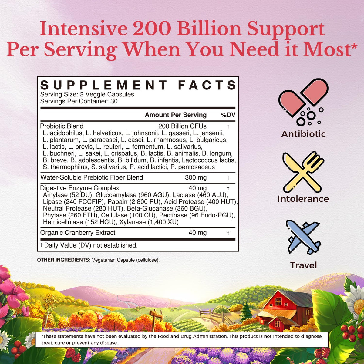 Vitalitown Women's Probiotics 200 Billion CFUs - 60 Capsules - image 2