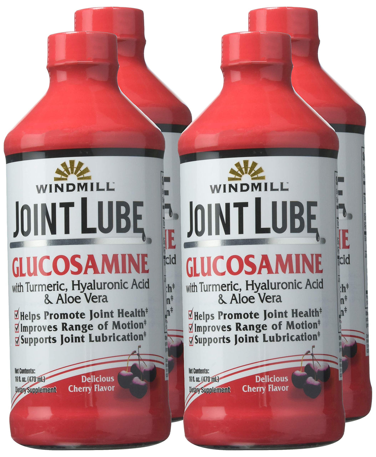 Glucoflex Joint Lube Glucosamine Liquid Cherry Flavor - 4 x 16 oz - image 4