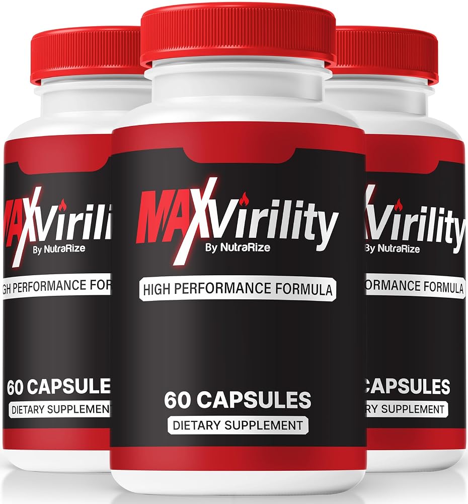 NutraRize MaxVirility Capsules for Men - 180 Capsules
