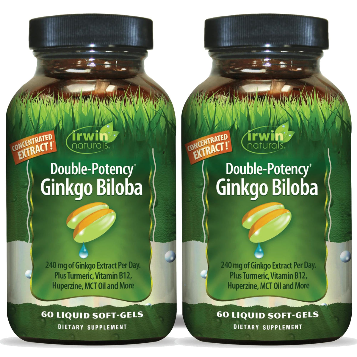 Irwin Naturals Ginkgo Biloba Extra Strength Brain Support - 120 Softgels