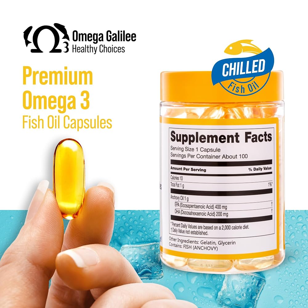 Fresh Omega 3 Fish Oil - Burpless Chill-Packed for Maximum Freshness