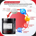 GUDOMET HMB Muscle & Strength 1,500 mg with Vitamin D3 & K2 - 150 Capsules - image 4