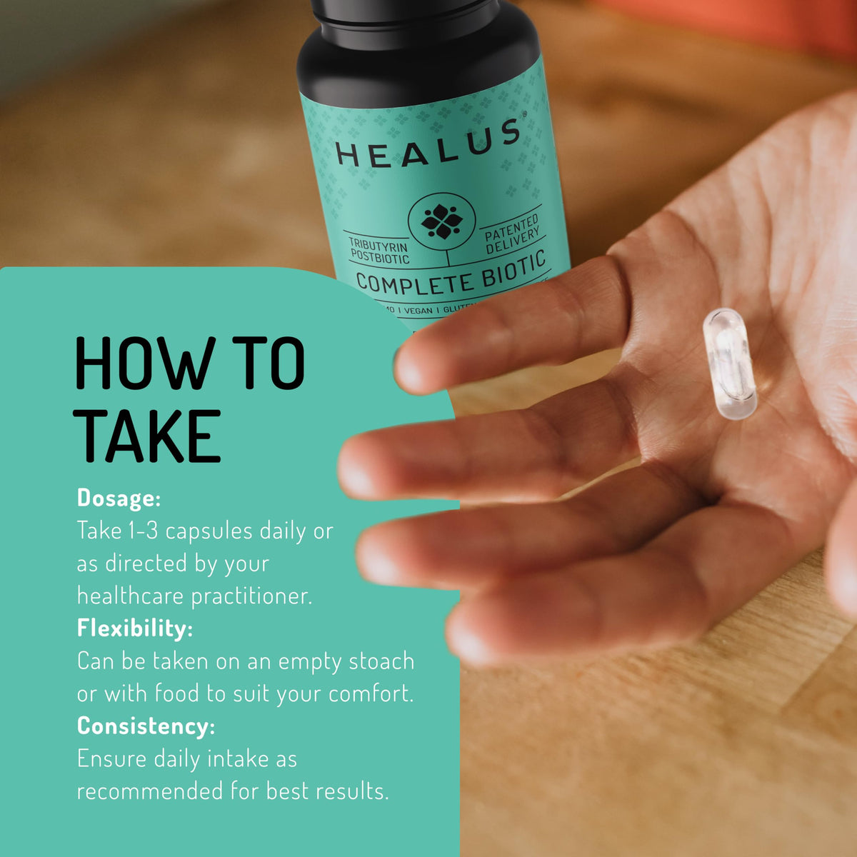 Healus Complete Biotic Tributyrin Postbiotic Supplement - 60 Capsules - image 4