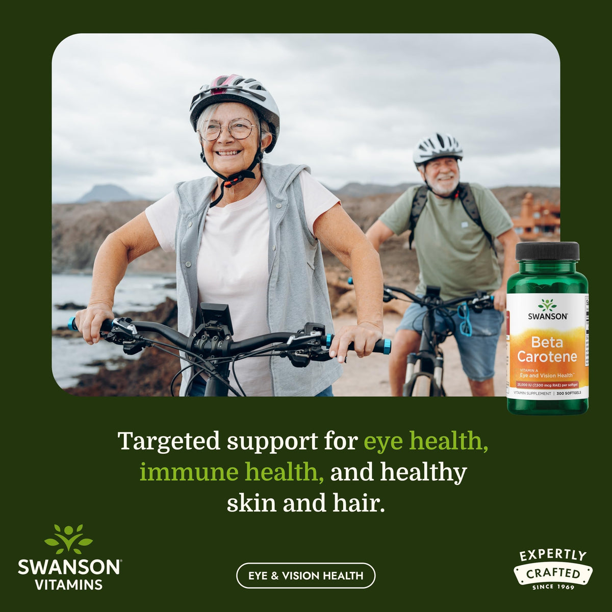 Swanson Beta-Carotene Vitamin A Supplement Vision Support - 300 Softgels - image 2