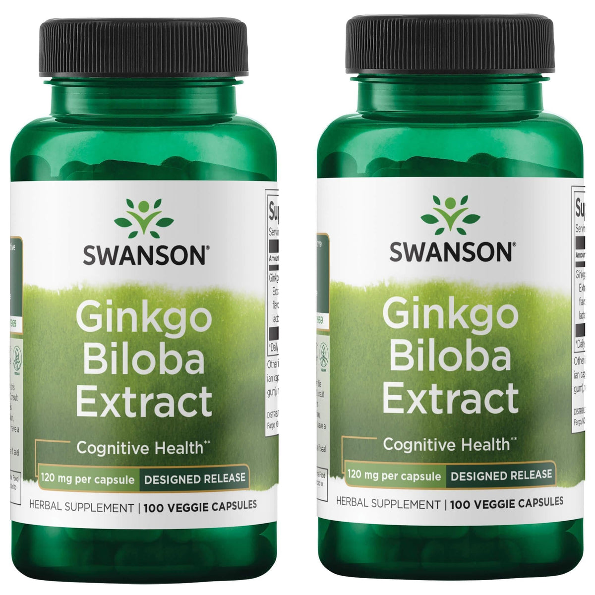 Swanson Ginkgo Biloba Extract 120 mg Memory Support - 200 Capsules