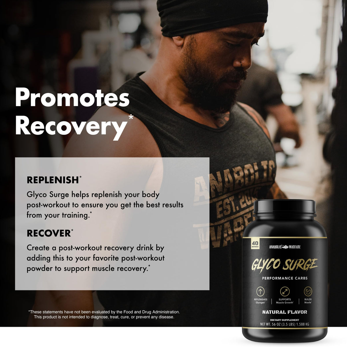 Anabolic Warfare Glyco Surge Intra & Post Workout Carb Powder - 40 Servings - image 8