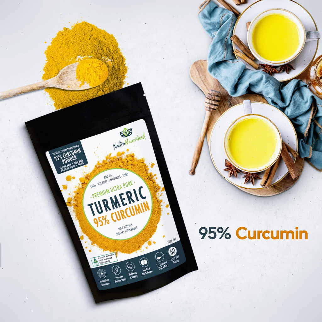 Nutra Nourished Organic Turmeric Curcumin Powder 1500mg - 120g - image 5