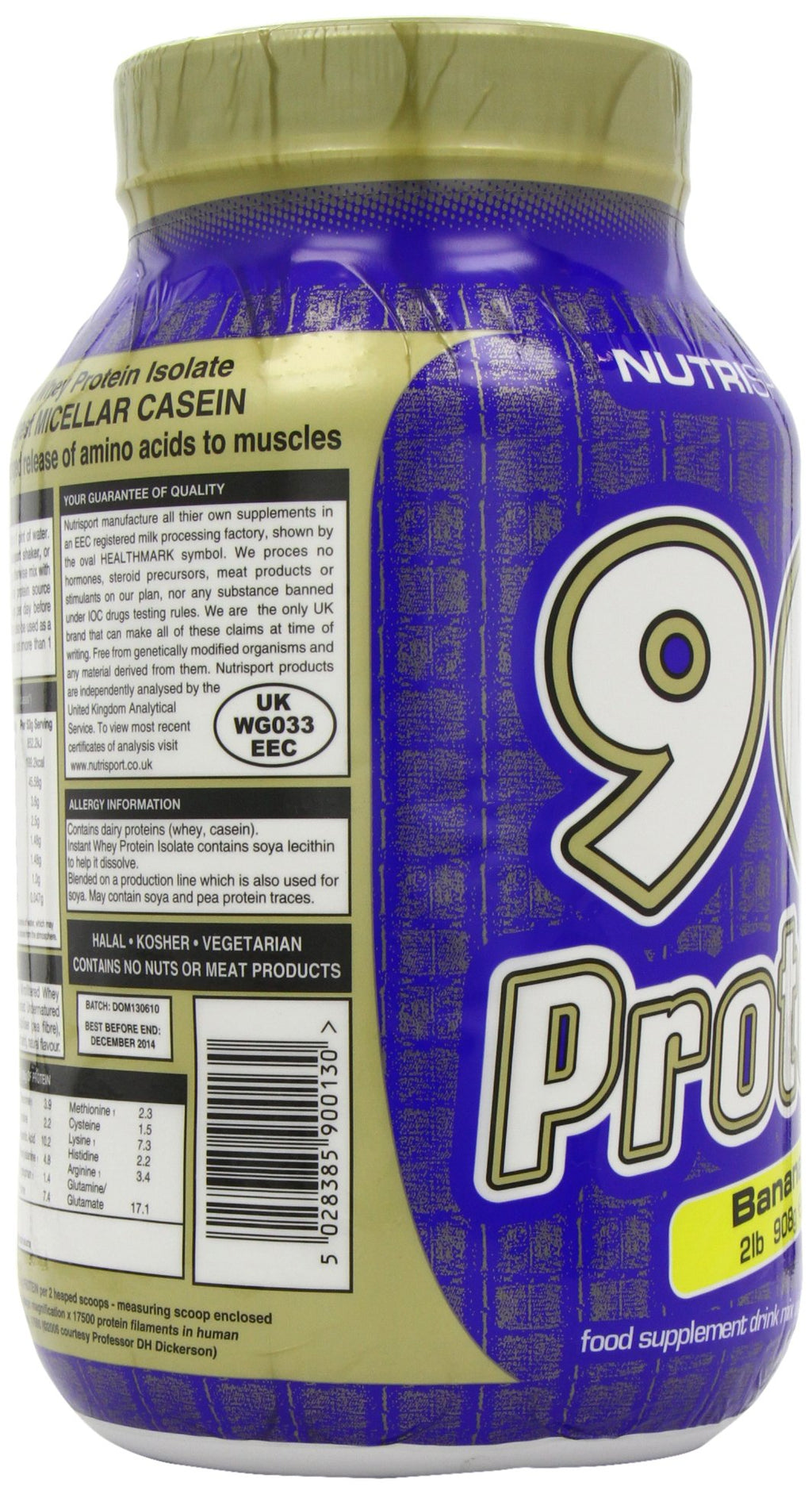 Nutrisport 90+ Protein Banana - 908g - image 6