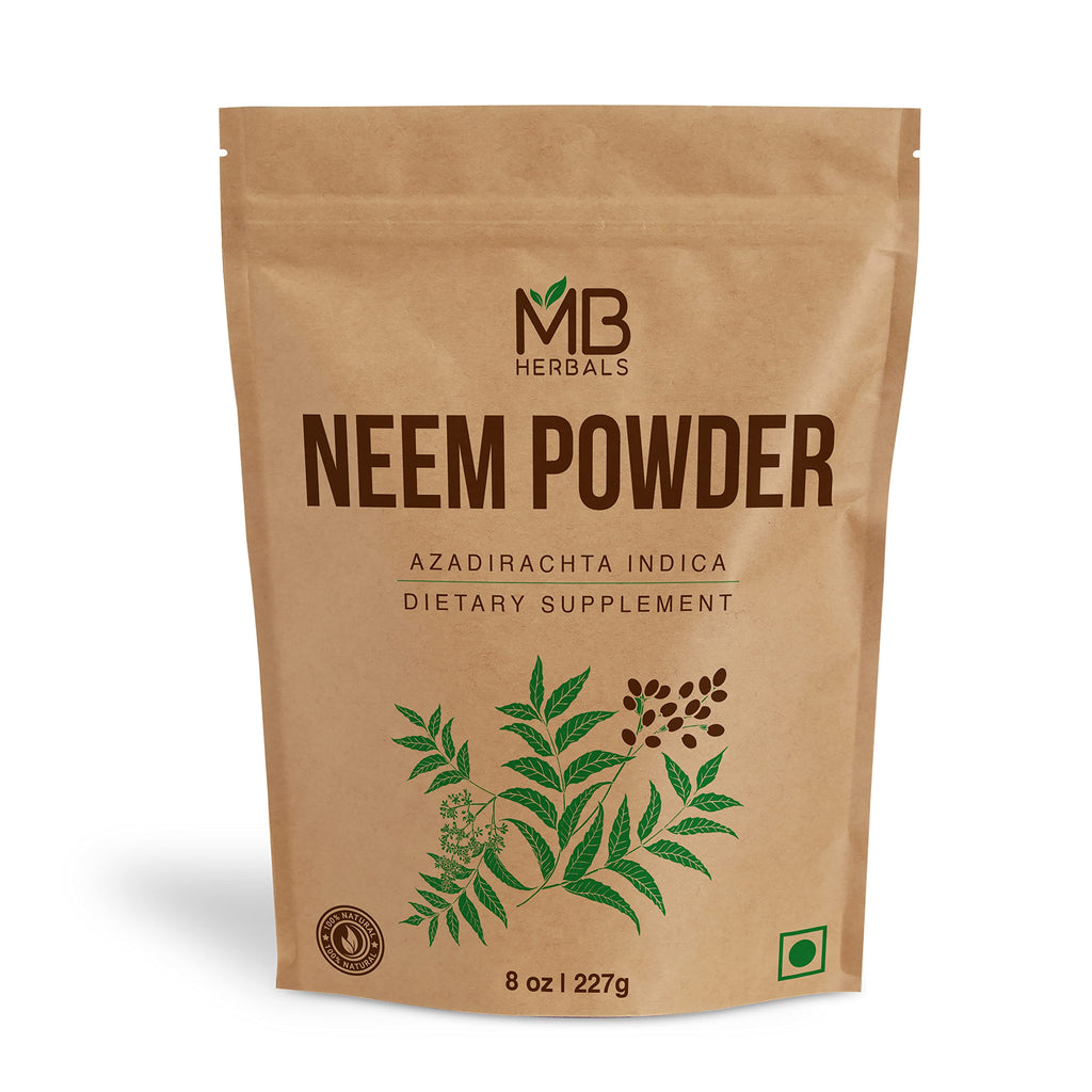MB Herbals Pure Neem Leaf Powder 100 Gram / 3.5 oz