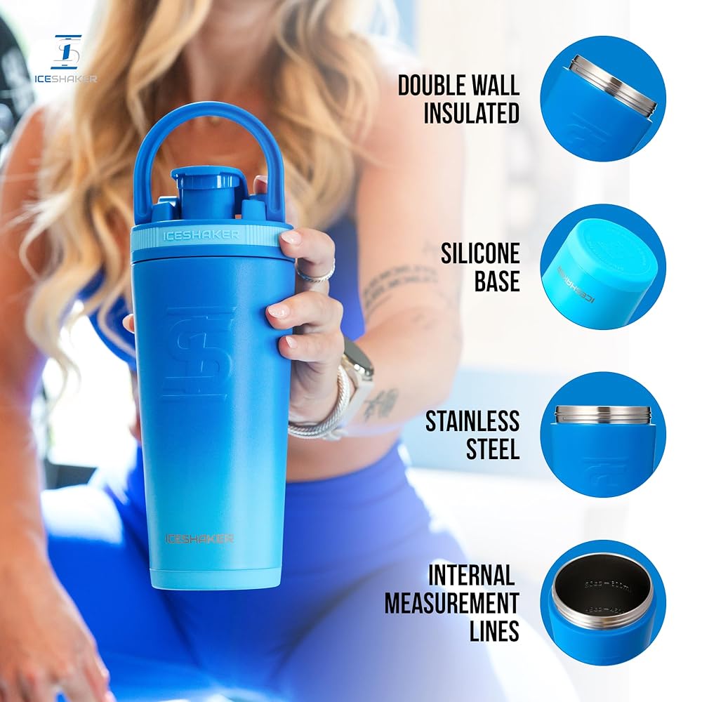 Ice Shaker Insulated Stainless Steel Shaker Bottle