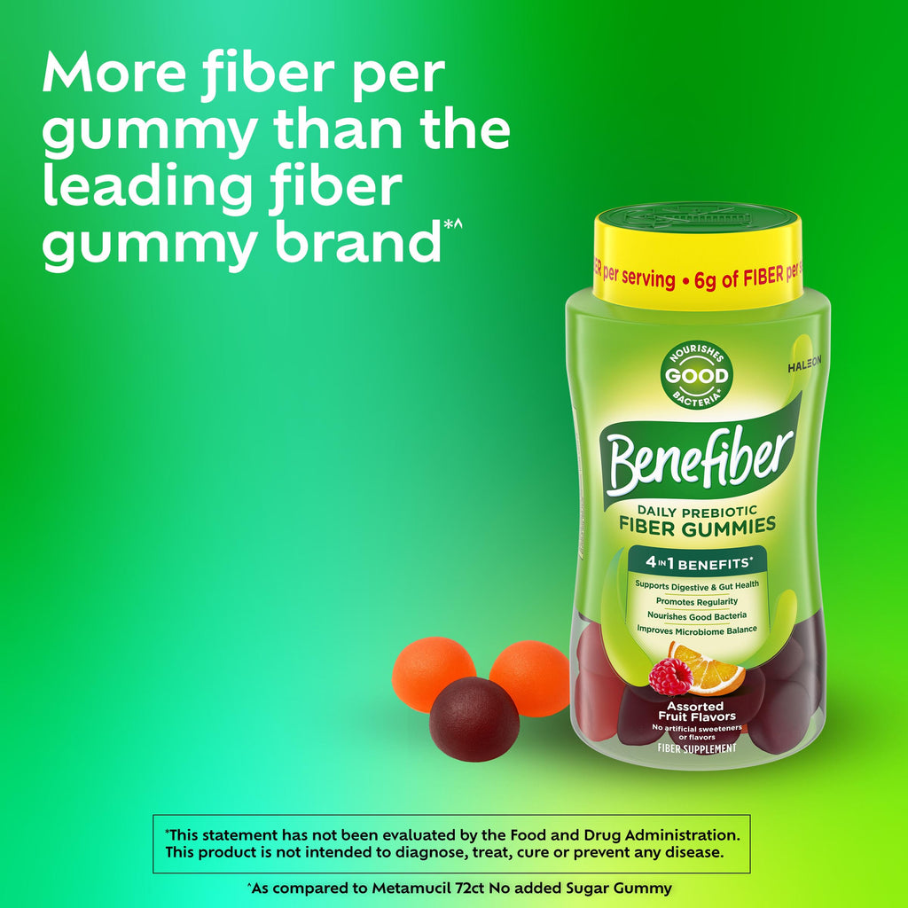 Benefiber Prebiotic Fiber Supplement Gummies