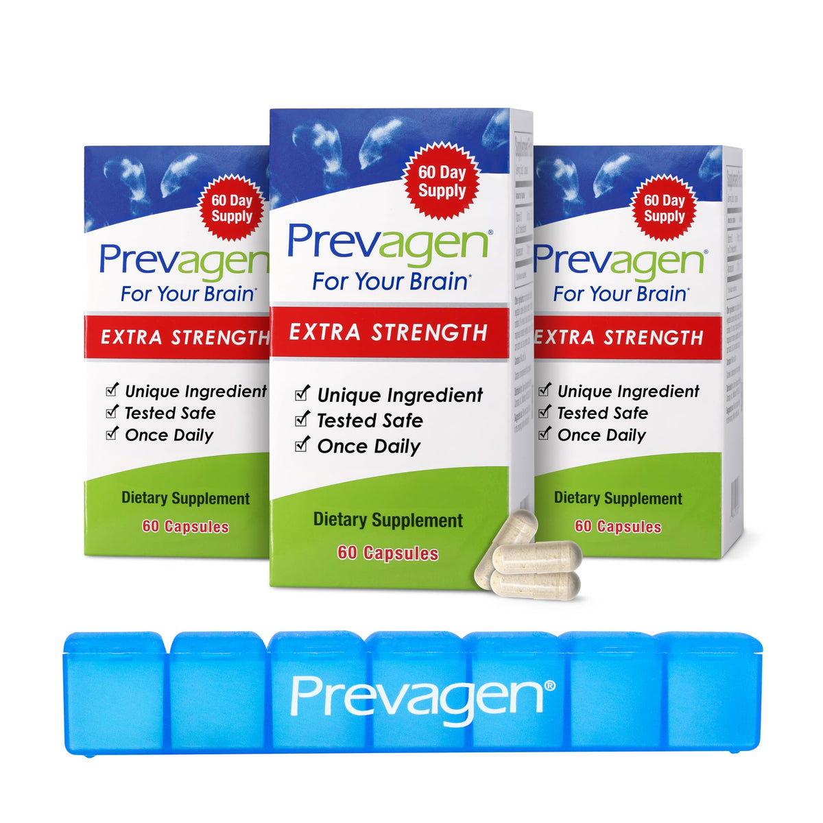 Prevagen Extra Strength Brain Supplement - 180 Capsules (3-Pack)